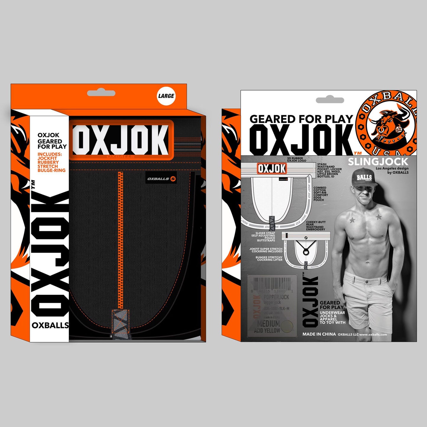 Oxballs OxJok Slingjock Upthrust Silder-Jock Strap (Choose Color)