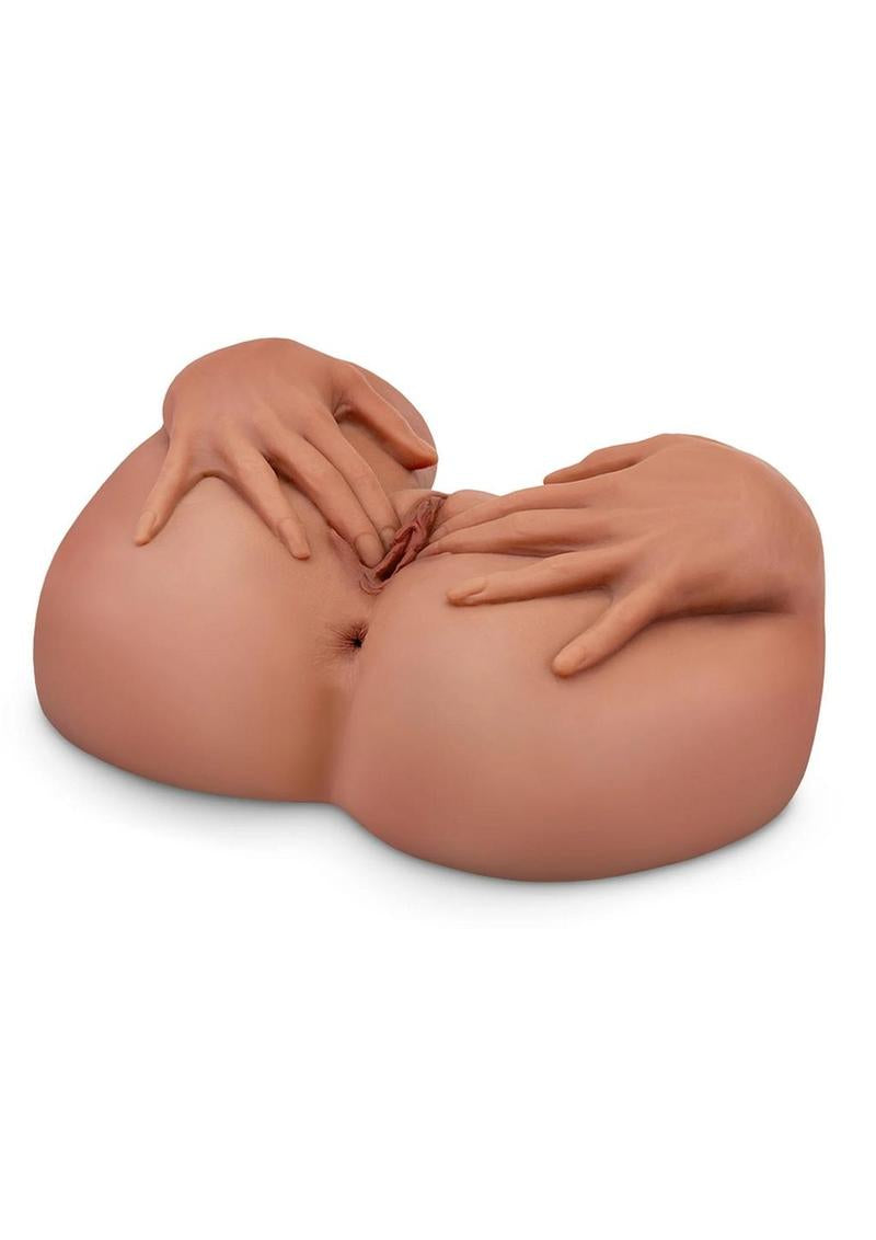 PDX Plus Spread My Tight Pussy Masturbator- Brown