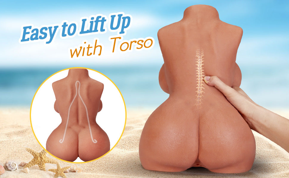 Goyha 11LB Sex Doll Torso Brown