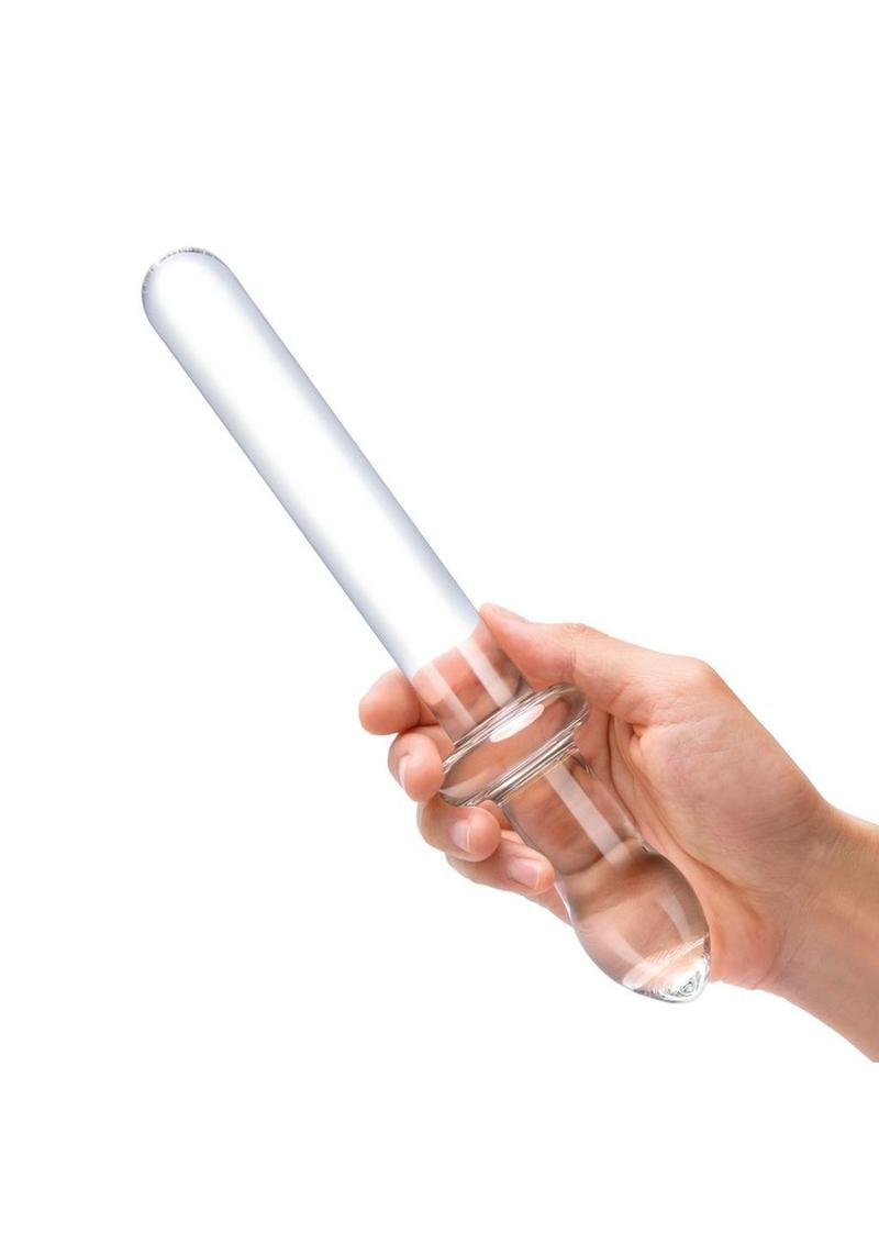 Glas Classic Smooth Dual Ended 9.25” Dildo-Clear