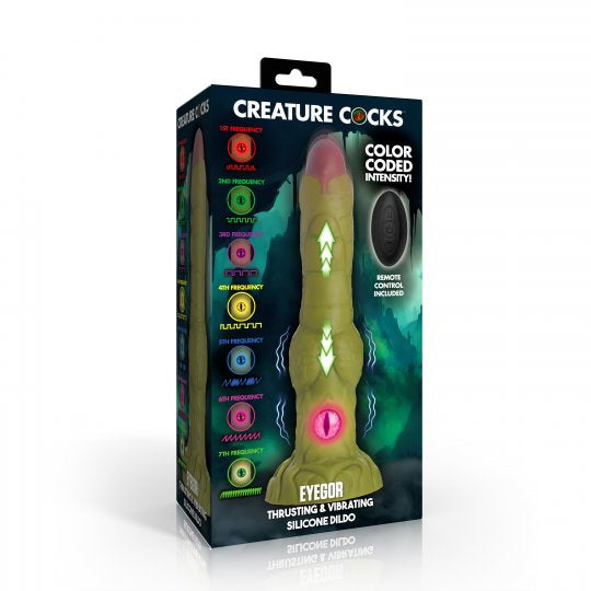 Creature Cocks Eyegor Thrusting and Vibrating Silicone Dildo (More on Way)