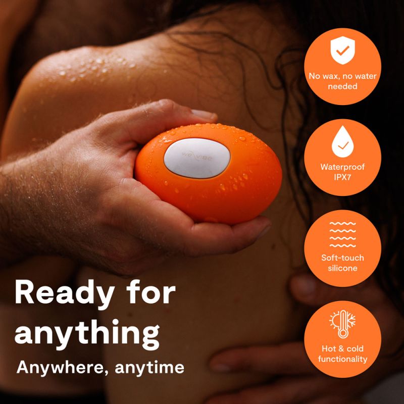 We-Vibe Temp Lay On Vibrator Tangerine