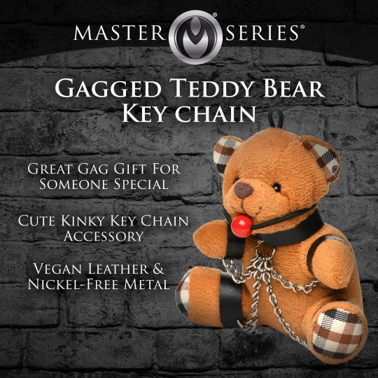 Master Series Gagged Teddy Bear Key Chain