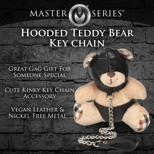 Master Series Hooded Teddy Bear Key chain-Tan