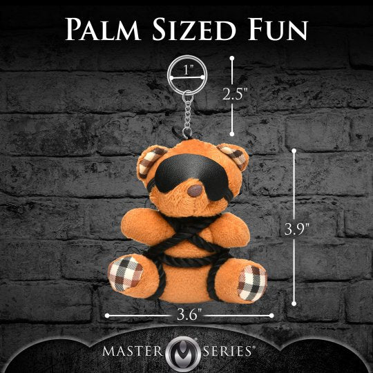 Master Series Rope Teddy Bear Key chain- Burnt