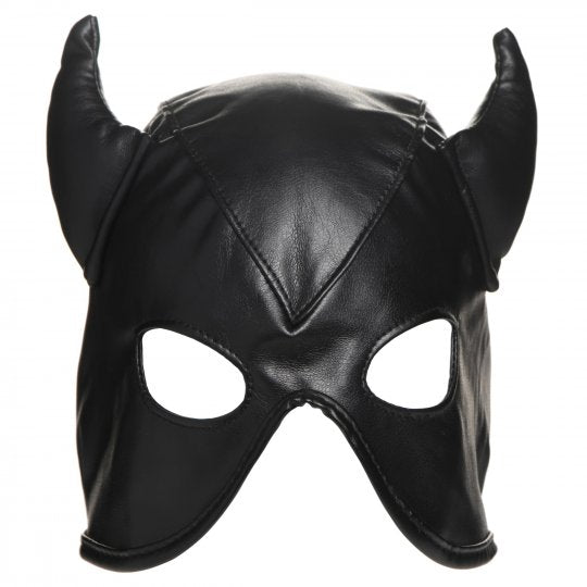 Master Series Fetish Hood with Horns