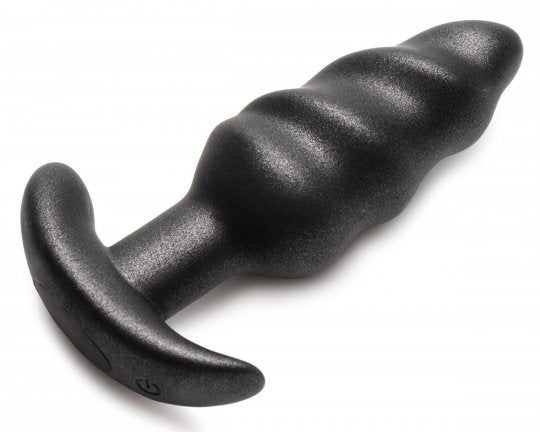 Bang 25X Vibrating Silicone Swirl Plug with Remote Control