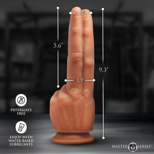 Master Series The Pleaser Double Finger Silicone Dildo (In Stock Aug 4th)