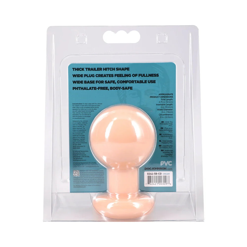 Doc Johnson The Classic Round Butt Plug (Choose Size)