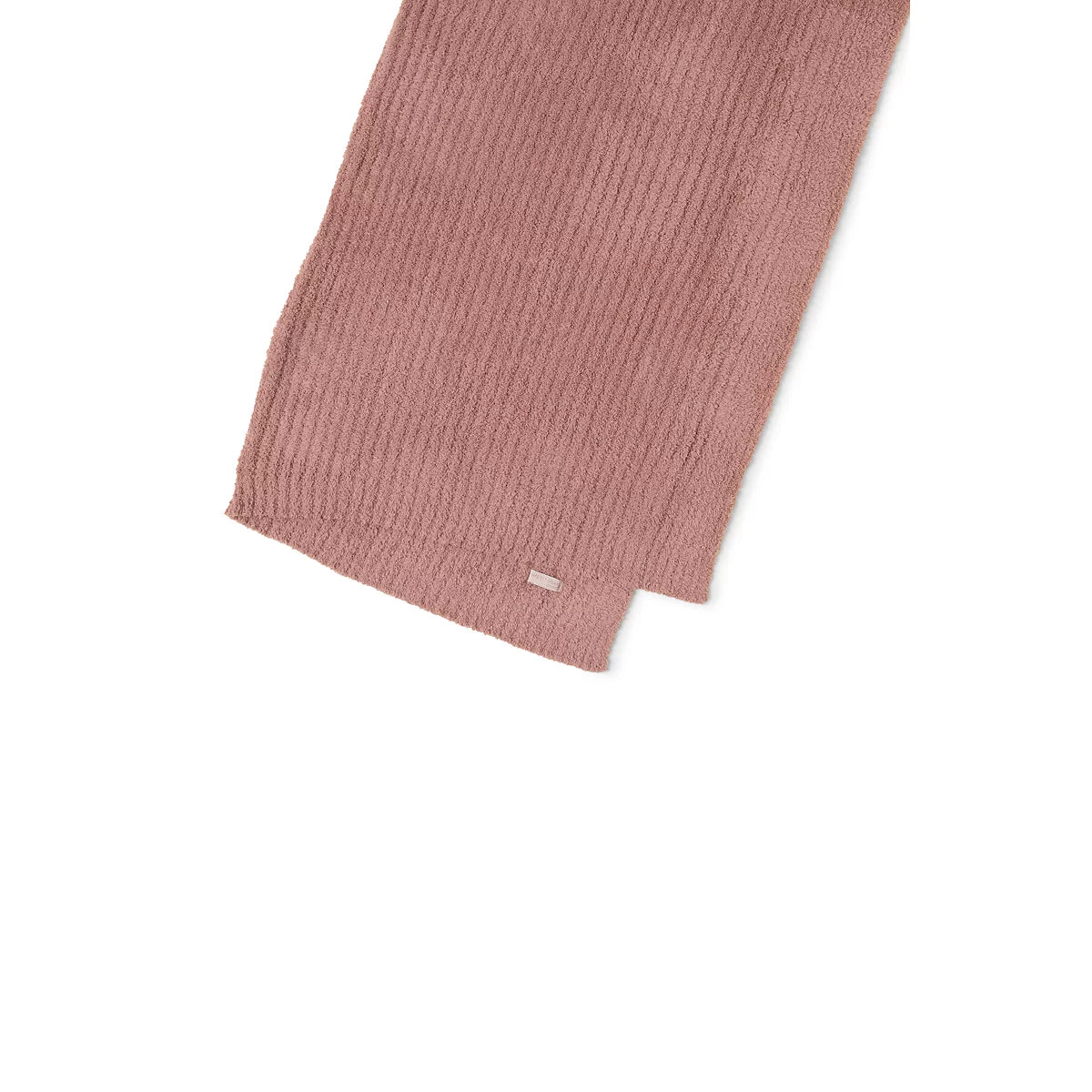 Barefoot Dreams Cozy Chic 45 x 60 Stacked Rib Border Blanket Terra