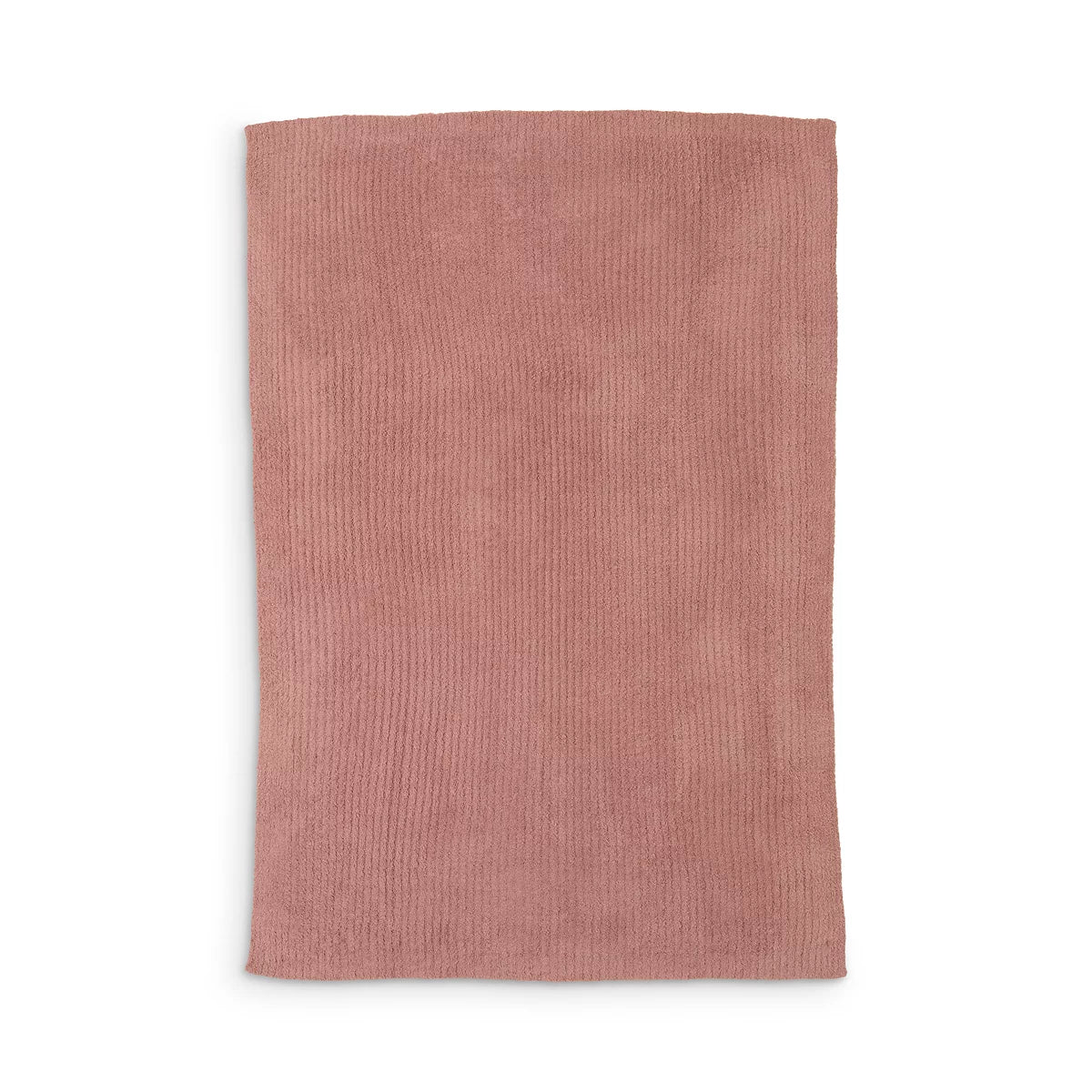 Barefoot Dreams Cozy Chic 45 x 60 Stacked Rib Border Blanket Terra