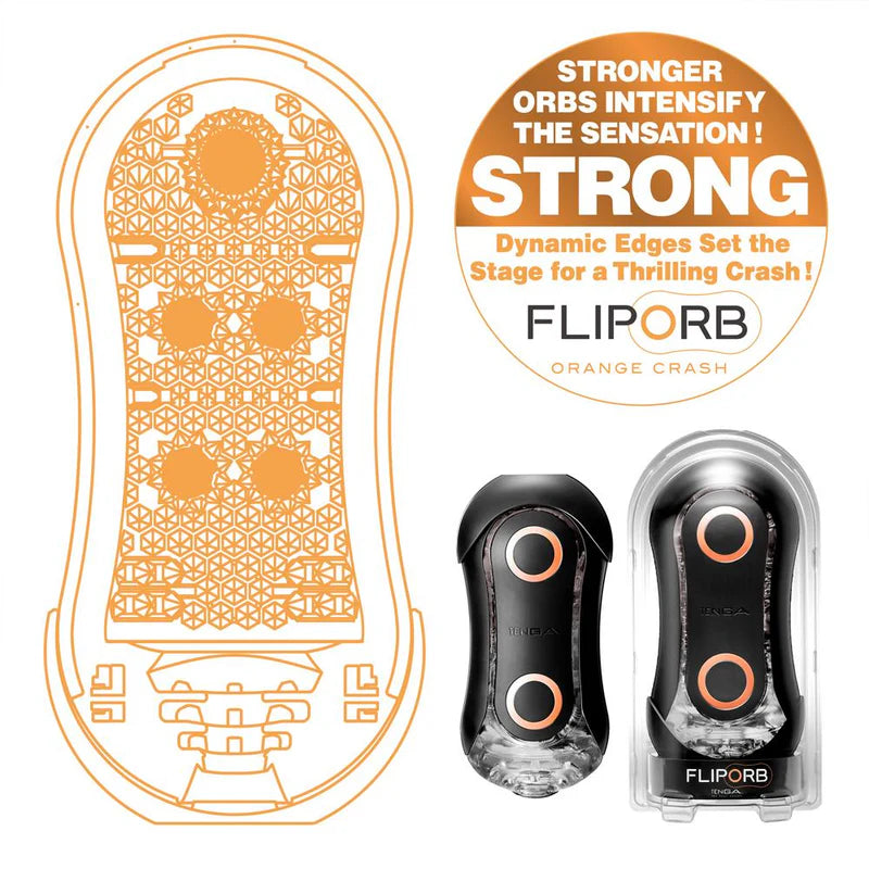 Tenga Flip ORB Strong Orange Crash