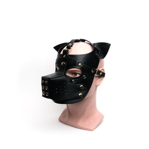 665 Bondage Pup Hood- Black
