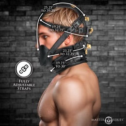 Master Series Lockable Head Harness with Muzzle (In Stock Aug 26th)
