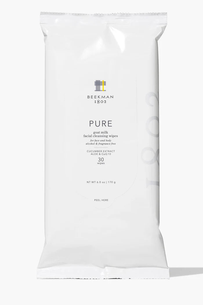 Beekman 1802 Facial Cleansing wipes (Choose scent) 30 wipes
