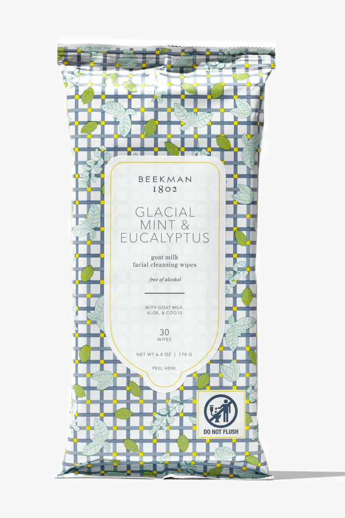Beekman 1802 Facial Cleansing wipes (Choose scent) 30 wipes