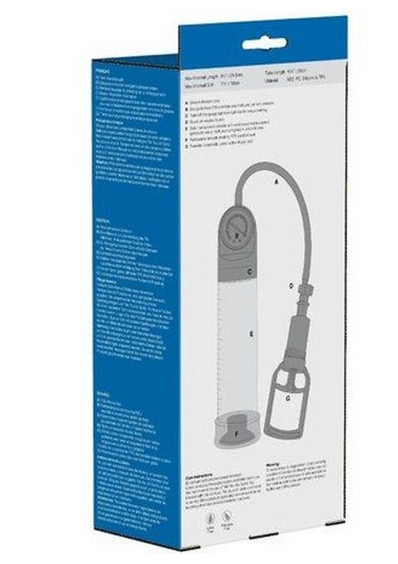 Me You Us Piston Penis Pump- Clear/Black