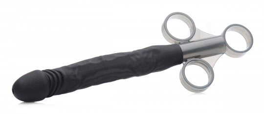 Master Series Jizz Shooter Silicone Lubricant Launcher-Black