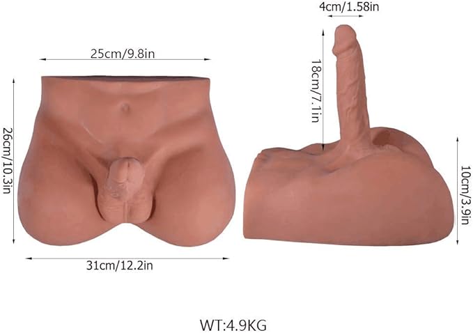 10.8 lb Ferch Masturbator Butt with Flexible Dildo- Vanilla