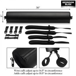 Bedroom Bliss Padded Spreader Bar with Restraints