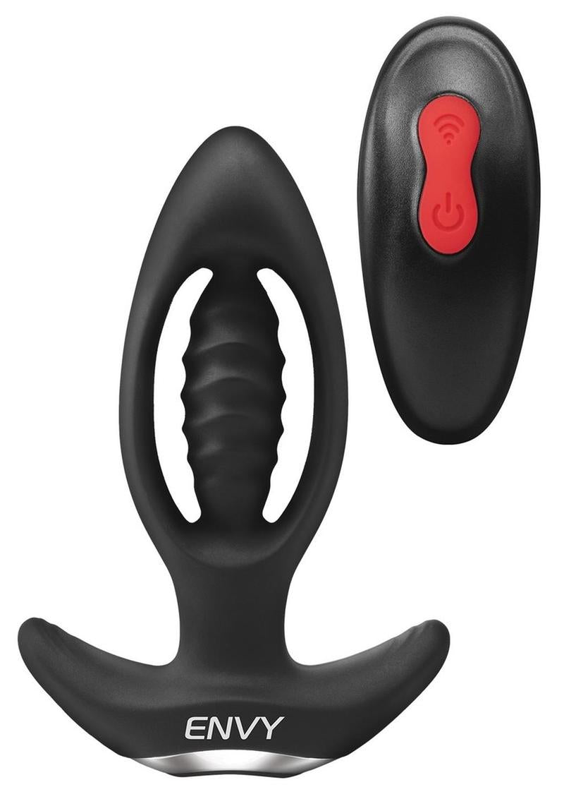 Envy Enticer Rechargeable Silicone Expander Butt Plug with Remote