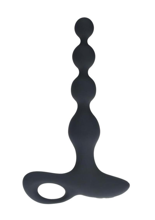 Levels Beaded Vibrating Silicone Rechargeable Anal Plug with Remote (In Stock Sept 21st)