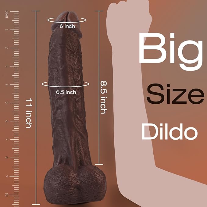 Big Rocco Ultra Realistic 11” Dildo (Choose Color)