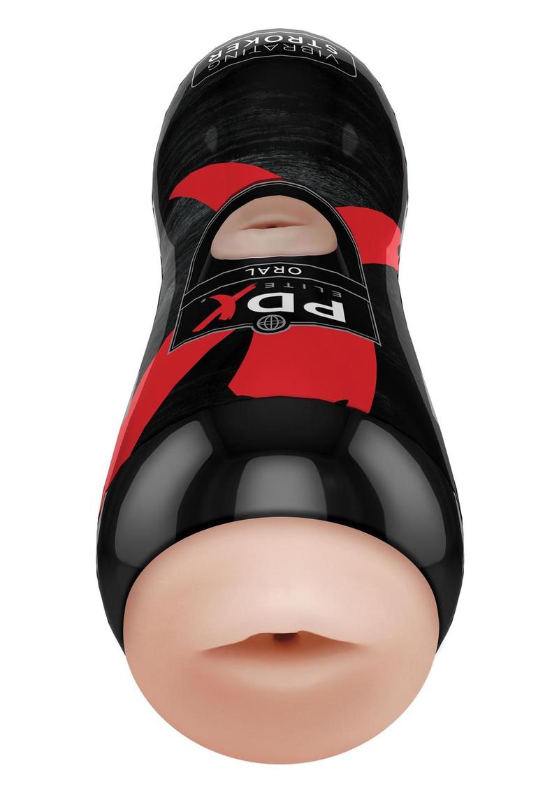 PDX Elite Vibrating Oral Masturbator with Bullet- Mouth