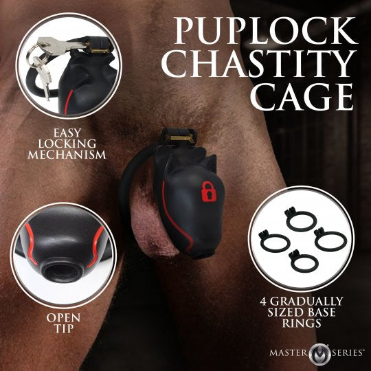 Master Series Puplock Chastity Cage (In Stock Oct 15th)