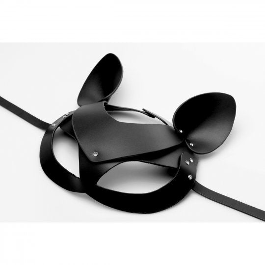 Master Series Bad Kitten Leather Cat Mask