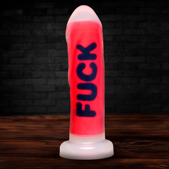 The Explicit Text Silicone Dildo (Choose wording)