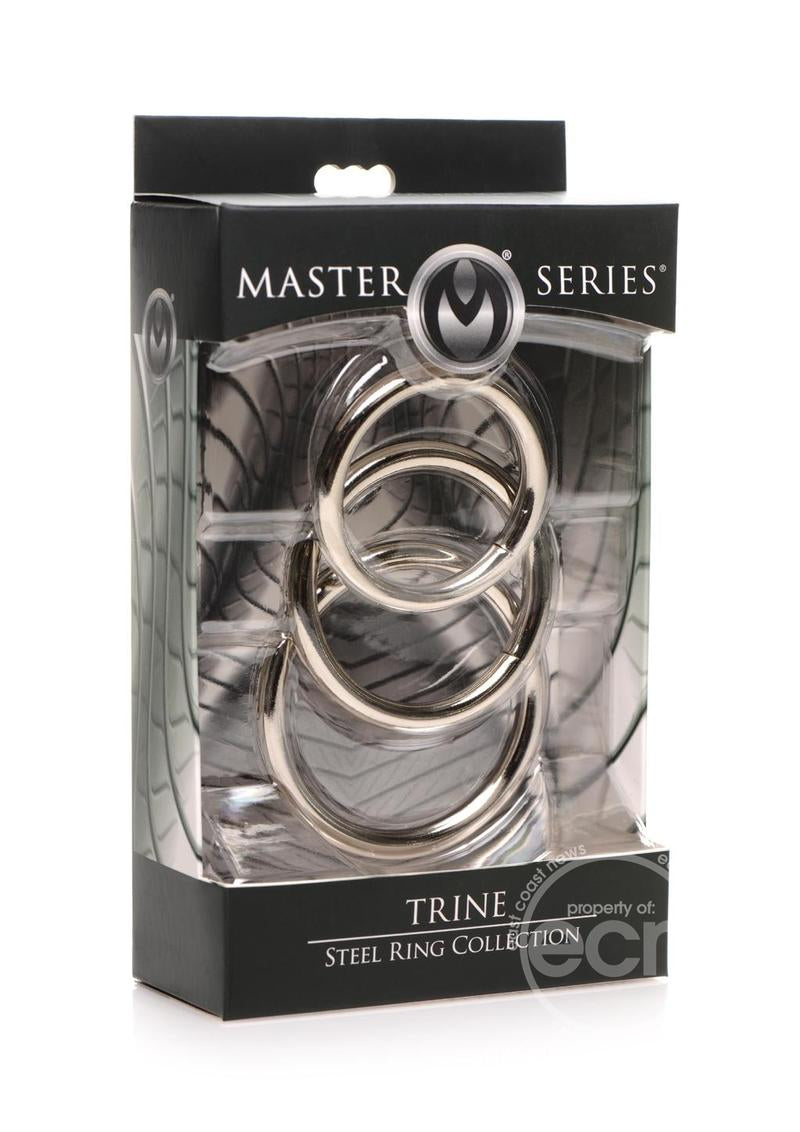 Master Series Trine Steel C-Ring Collection-Silver