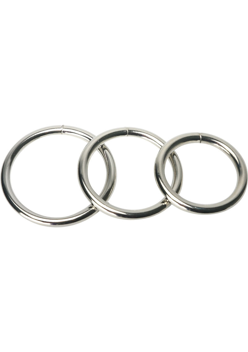 Master Series Trine Steel C-Ring Collection-Silver