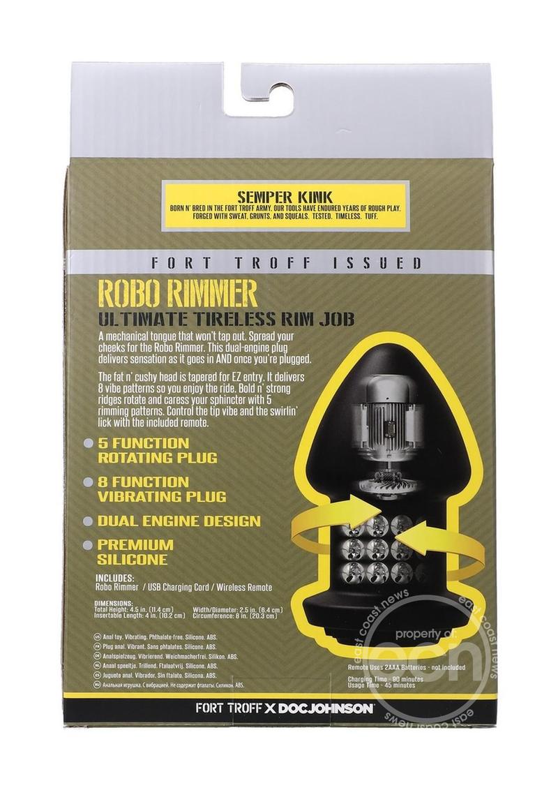Fort Troff Robo Rimmer Rechargeable Silicone Anal Plug