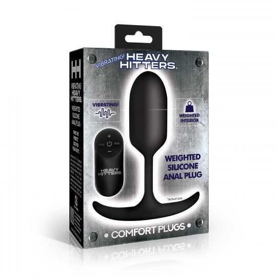 Heavy Hitters Vibrating Weighted Silicone Anal Plug-Medium (Coming Soon)