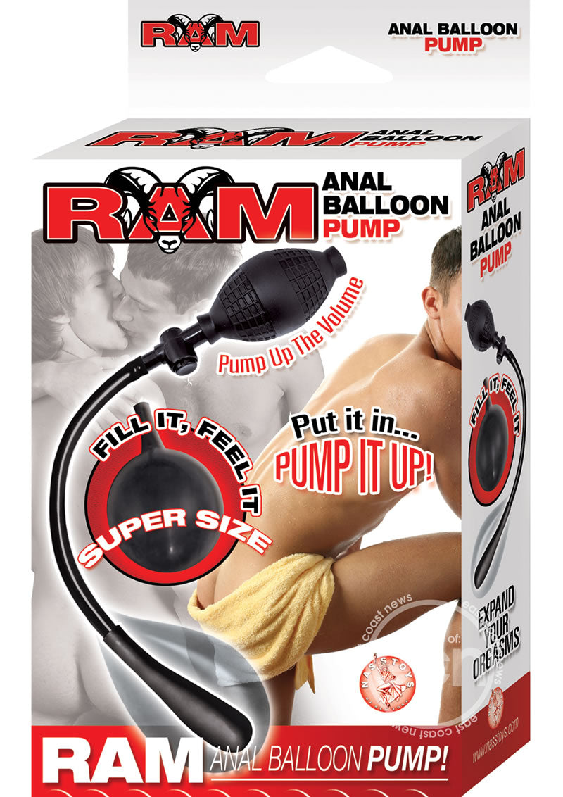 Ram Anal Balloon Inflatable Pump- Black