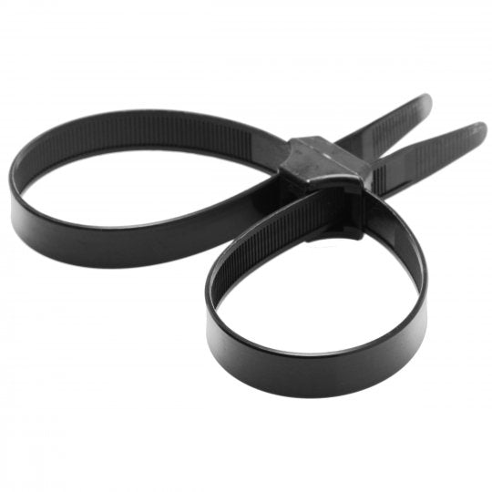 Misbehaved Black Zip Tie Police Cuffs-5 Pack