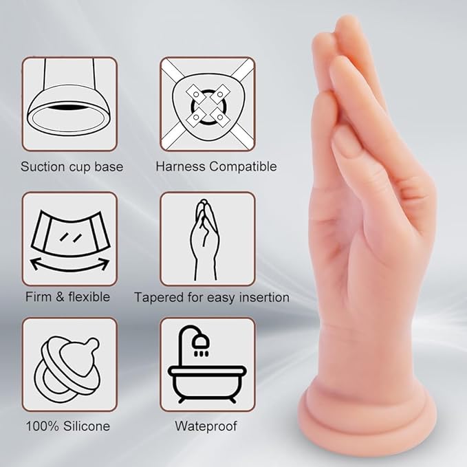 Umania 9.6” Realistic Silicone Hand Dildo