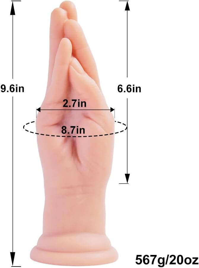 Umania 9.6” Realistic Silicone Hand Dildo