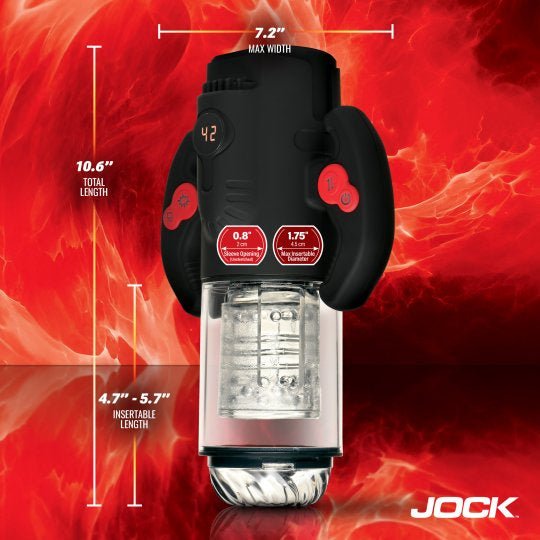 Jock Turbo Max Spinning, Thrusting & Sucking Masturbator