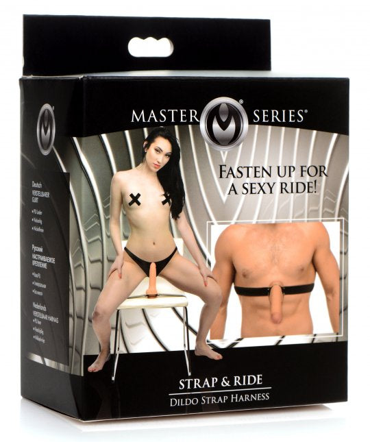 Master Series Strap and Ride Dildo Strap Harness