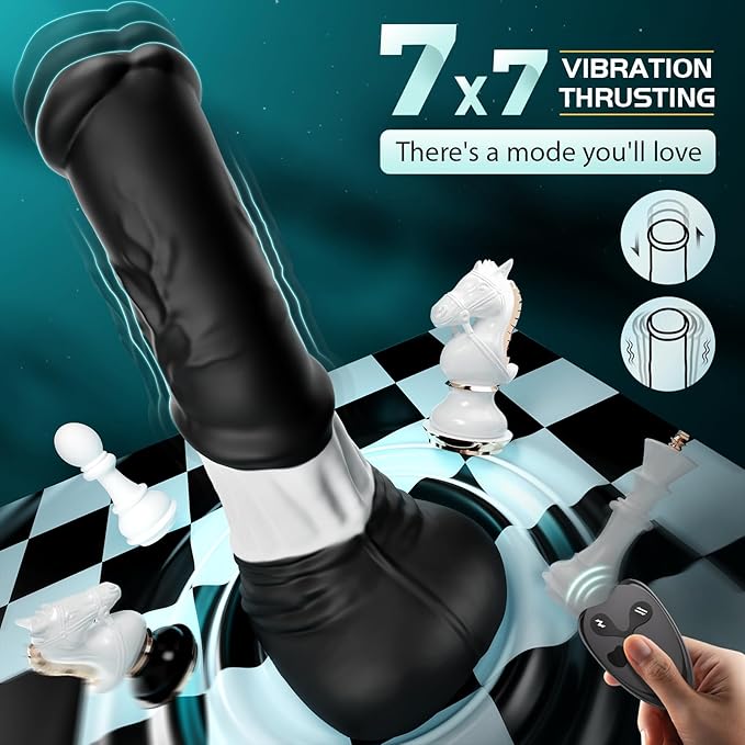 Thrusting & Vibrating Horse Dildo 11.8”
