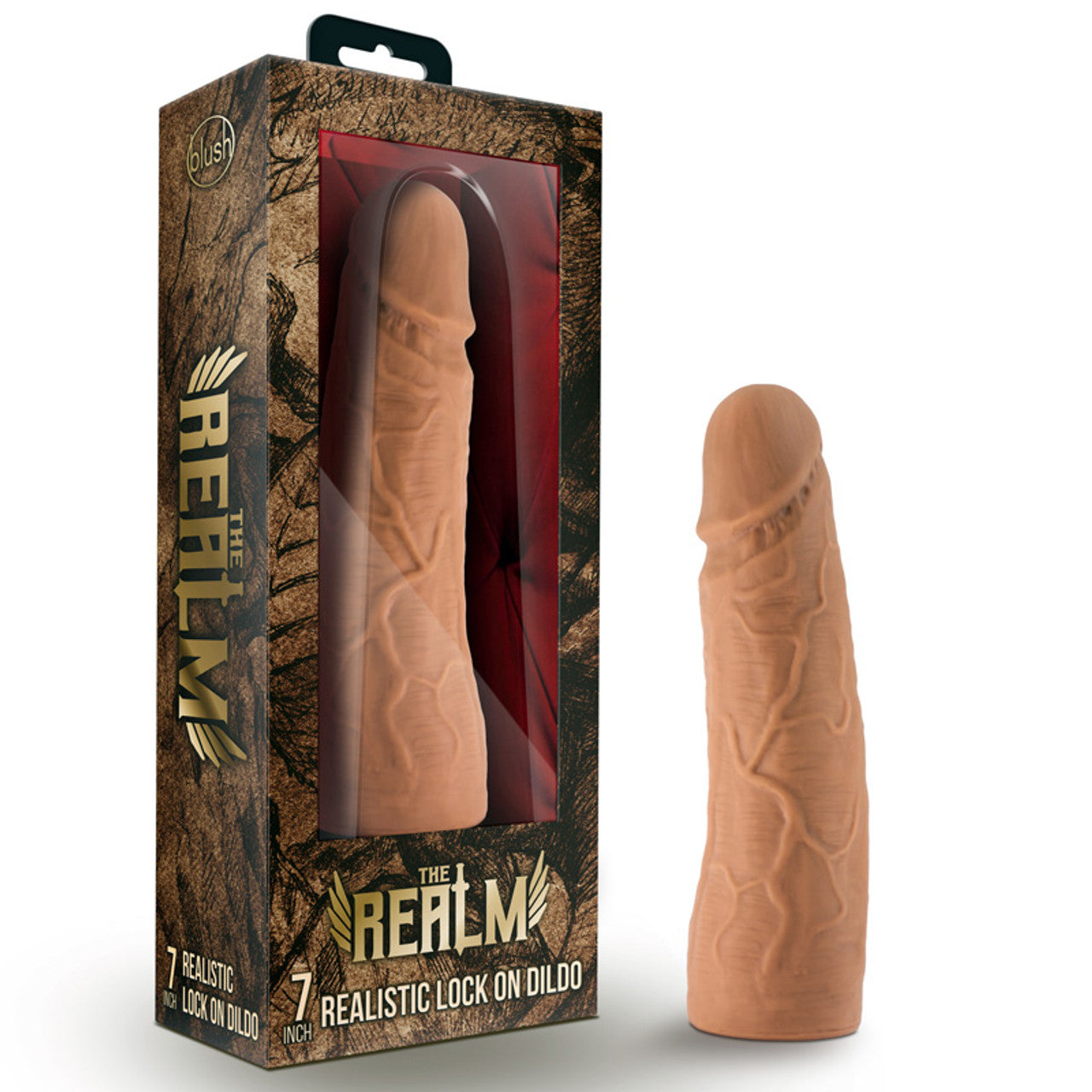The Realm 7” Realistic Lock on Dildo