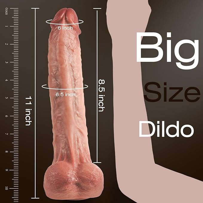 Big Rocco Ultra Realistic 11” Dildo (Choose Color)