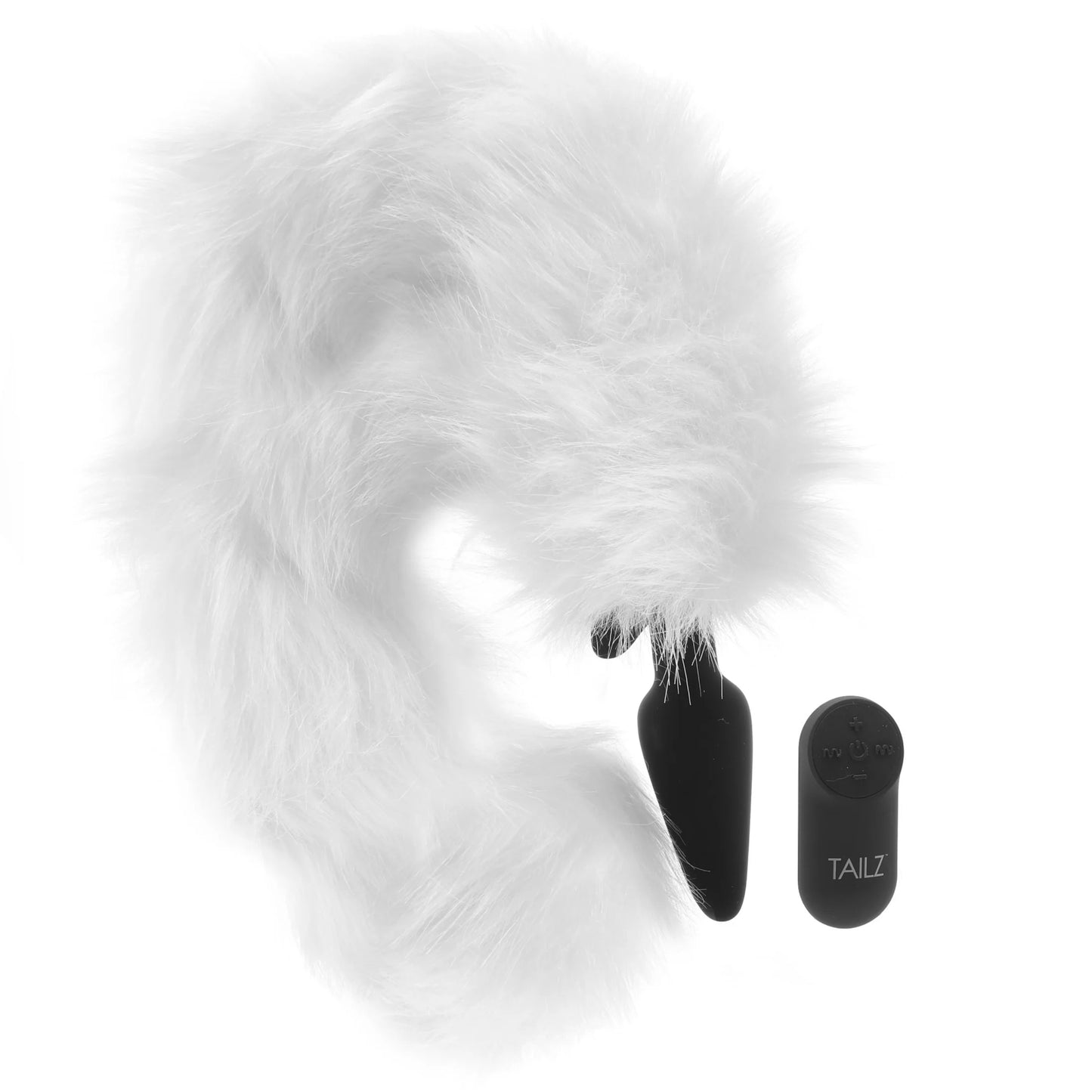 Tailz White Fox Tail Vibrating Anal Plug