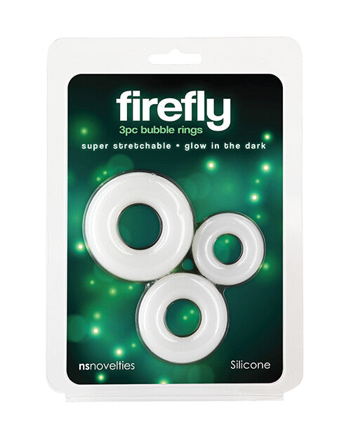 Firefly Bubble Ring Glow in The Dark Cock Ring (Choose Size)