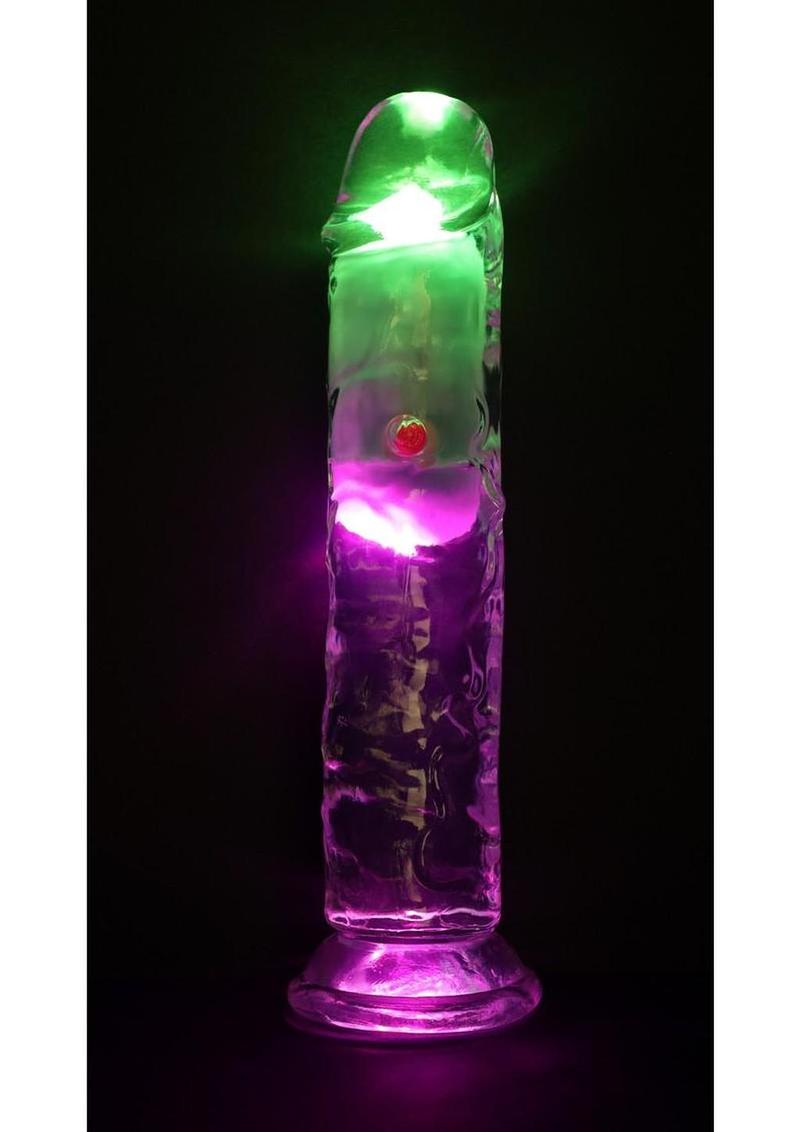 RealRock Rechargeable Dildo with Remote Control 7in- Clear