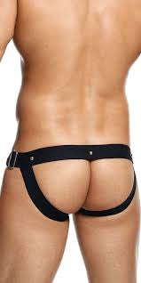 Male Basics DNGEON Snap Jock Strap Black O/S