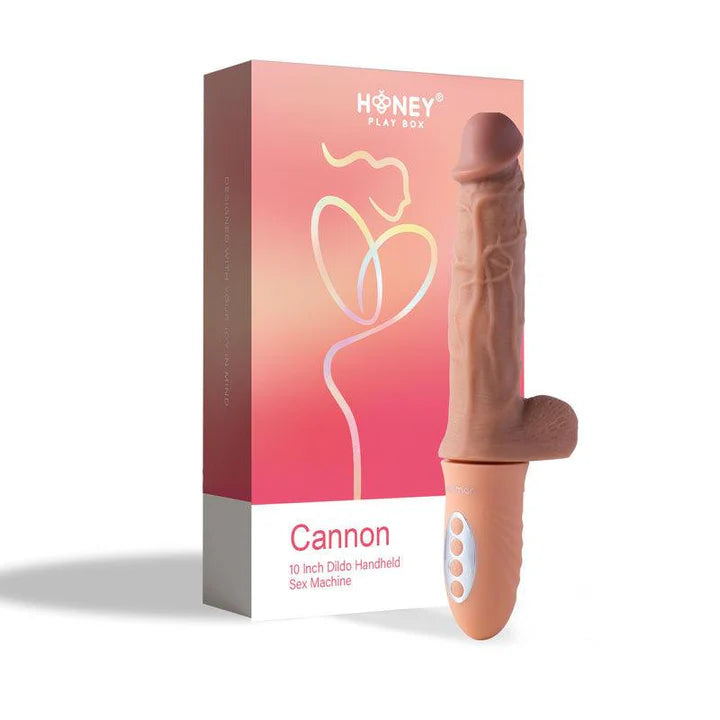 Honey Play Box Cannon 10” Dildo Handheld Sex Machine