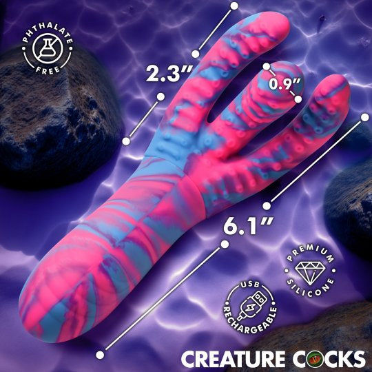 Creature Cocks Tenea-Come Come-Hither Tentacle Silicone Vibrator